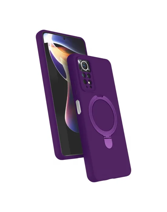 Xiaomi Redmi Note 12 Pro 4g Regal Magsafe Standlı Kapak - Derin Mor