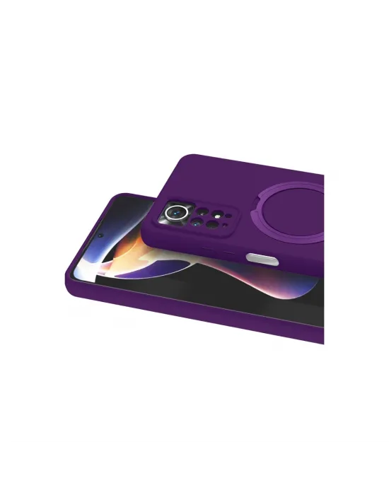 Xiaomi Redmi Note 12 Pro 4g Regal Magsafe Standlı Kapak - Derin Mor