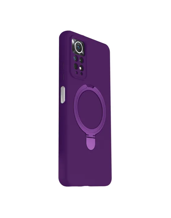 Xiaomi Redmi Note 12 Pro 4g Regal Magsafe Standlı Kapak - Derin Mor