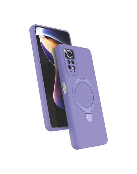 Xiaomi Redmi Note 12 Pro 4g Regal Magsafe Standlı Kapak - Lila