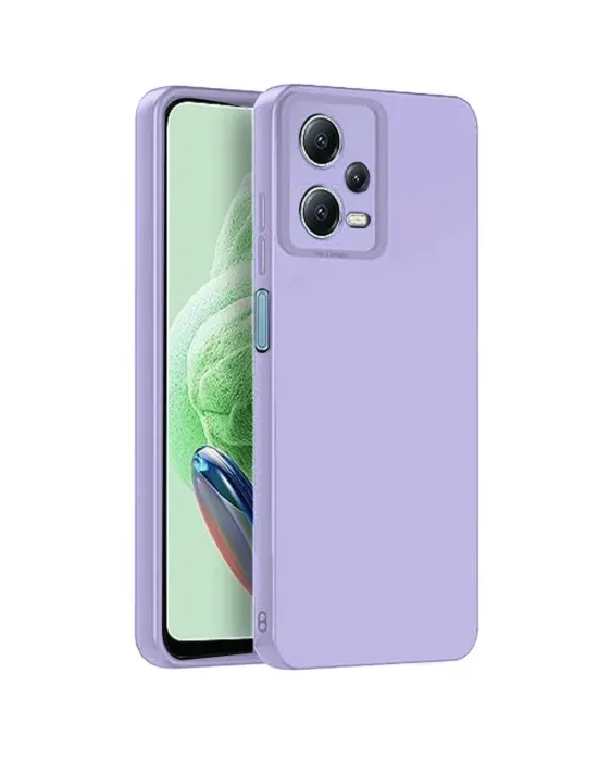 Xiaomi Redmi Note 12 Pro 5g Kılıf Nano İçi Kadife Silikon - Lila