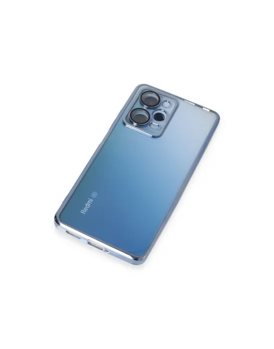 Xiaomi Redmi Note 12 Pro 5g Kılıf Razer Lensli Silikon - Açık Mavi
