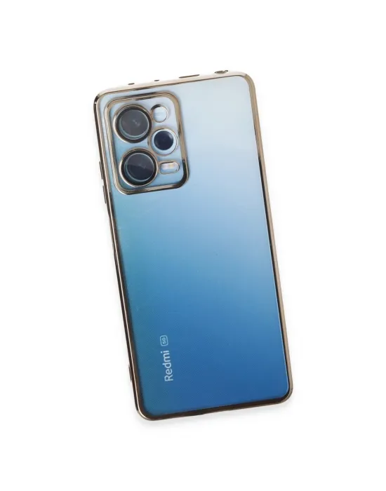 Xiaomi Redmi Note 12 Pro 5g Kılıf Razer Lensli Silikon - Gold
