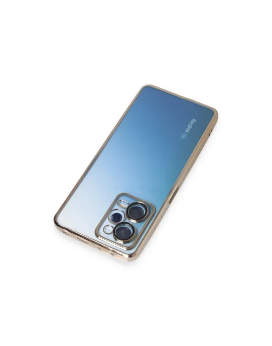 Xiaomi Redmi Note 12 Pro 5g Kılıf Razer Lensli Silikon - Gold