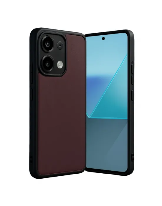 Xiaomi Redmi Note 13 4g Kılıf Aras Deri Kapak - Bordo