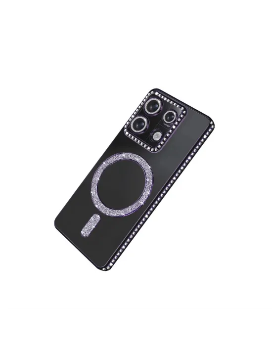 Xiaomi Redmi Note 13 Pro 4g Joke Simli Magneticsafe Kılıf - Derin Mor