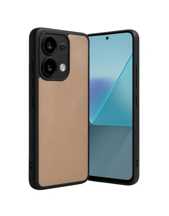 Xiaomi Redmi Note 13 Pro 4g Kılıf Aras Deri Kapak - Pudra