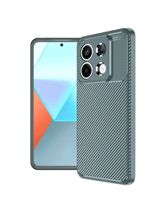 Xiaomi Redmi Note 13 Pro 4g Kılıf Auto Focus Karbon Kapak - Gri