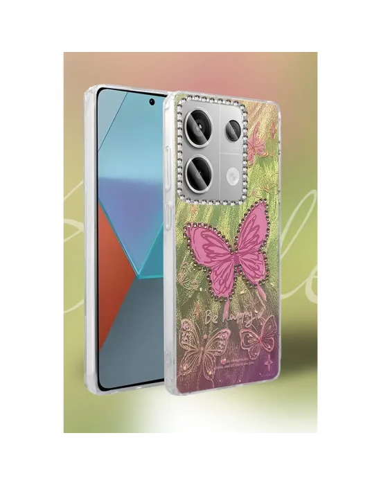 Xiaomi Redmi Note 13 Pro 4g Kılıf Blade Aynalı Desenli Kapak - Desen 1