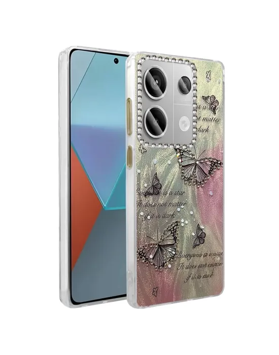 Xiaomi Redmi Note 13 Pro 4g Kılıf Blade Aynalı Desenli Kapak - Desen 6