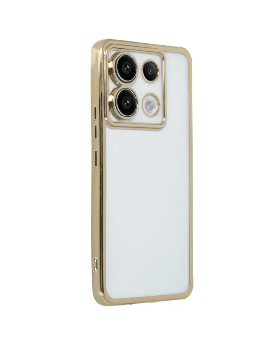 Xiaomi Redmi Note 13 Pro 4g Kılıf Razer Lensli Silikon - Gold