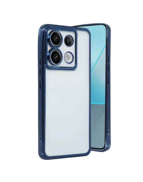 Xiaomi Redmi Note 13 Pro 4g Kılıf Razer Lensli Silikon - Lacivert