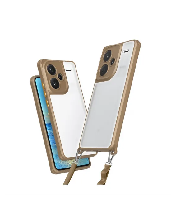 Xiaomi Redmi Note 13 Pro Plus Kılıf Penta Silikon Kılıf - Çöl Titanyum