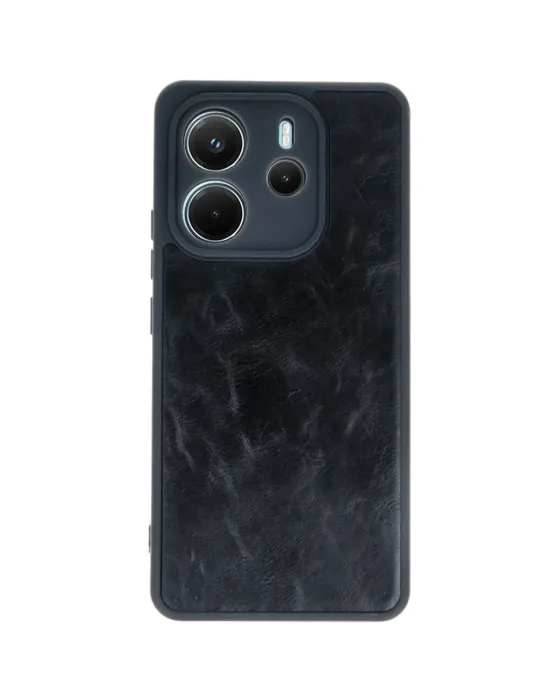 Xiaomi Redmi Note 14 4g Kılıf Aras Deri Kapak - Siyah