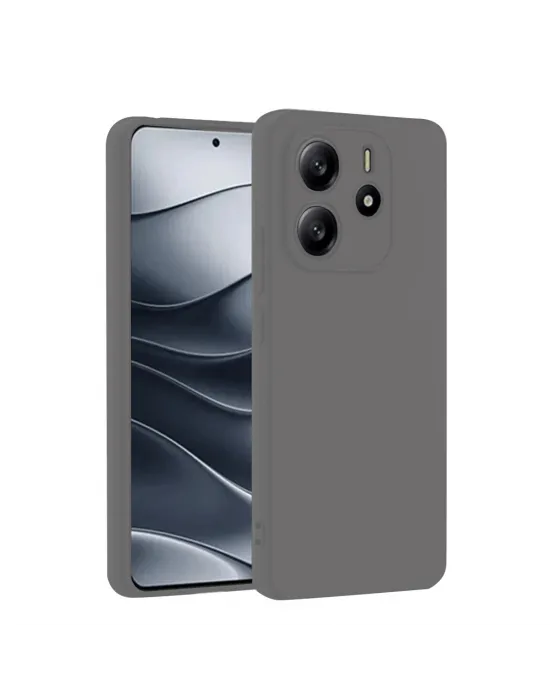 Xiaomi Redmi Note 14 4g Kılıf First Silikon - Gri