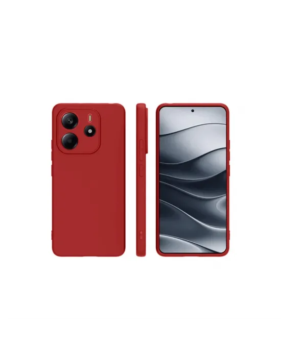 Xiaomi Redmi Note 14 4g Kılıf First Silikon - Kırmızı