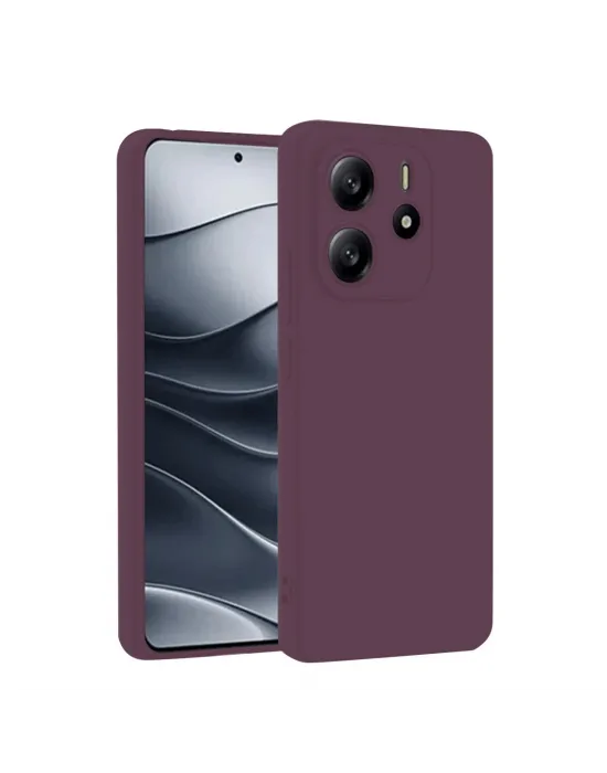 Xiaomi Redmi Note 14 4g Kılıf First Silikon - Mürdüm