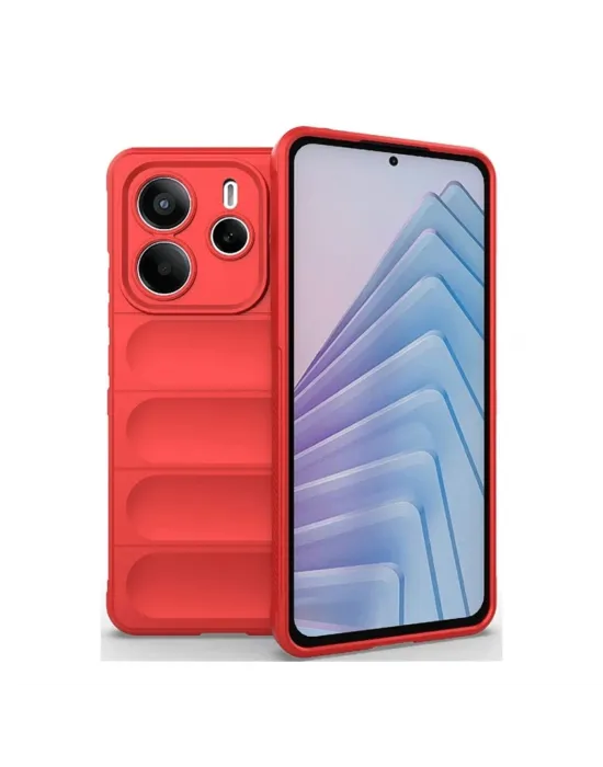 Xiaomi Redmi Note 14 4g Kılıf Optimum Silikon - Kırmızı