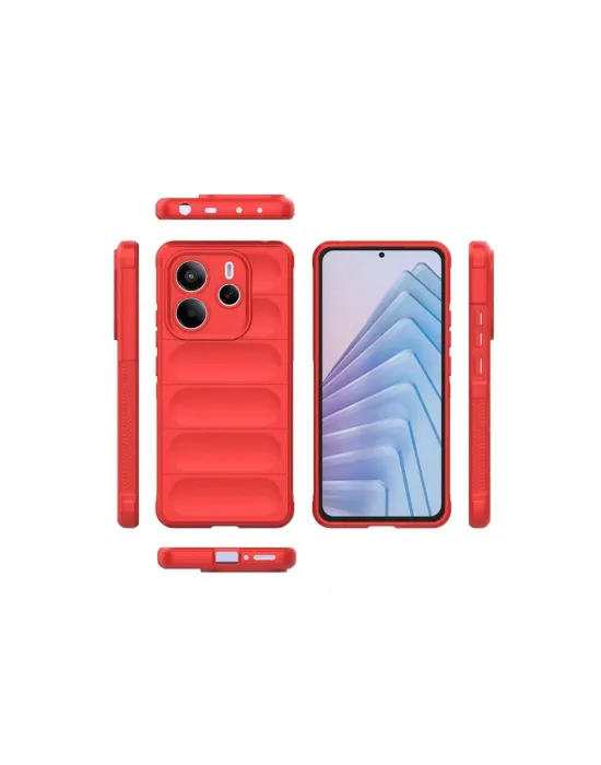 Xiaomi Redmi Note 14 4g Kılıf Optimum Silikon - Kırmızı