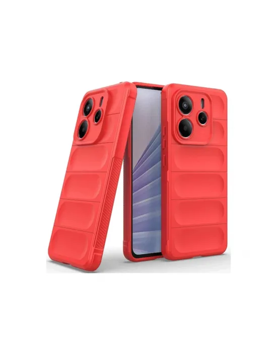 Xiaomi Redmi Note 14 4g Kılıf Optimum Silikon - Kırmızı