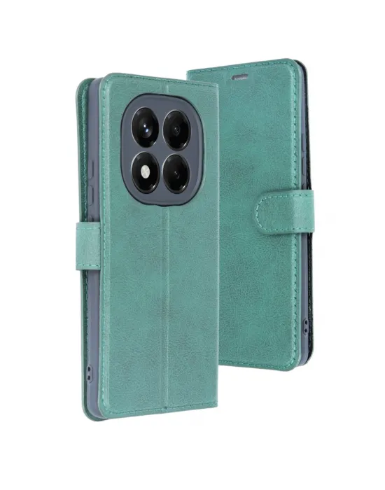 Xiaomi Redmi Note 14 4g Kılıf Trend S Plus Kapaklı Kılıf - Yeşil