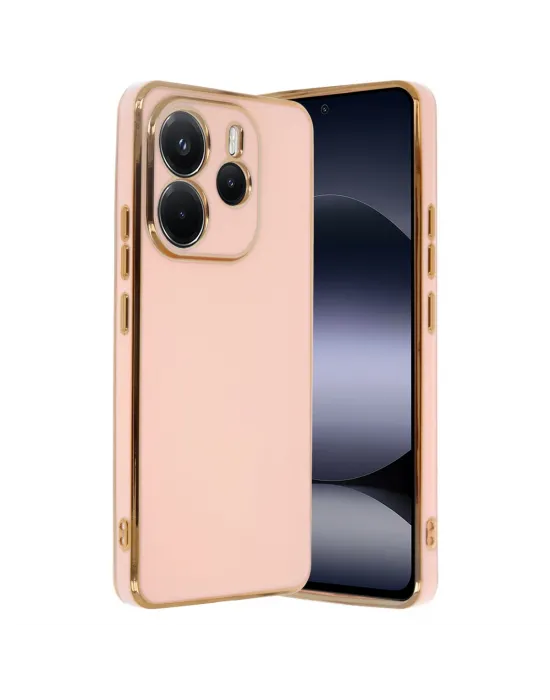 Xiaomi Redmi Note 14 4g Kılıf Volet Silikon - Pembe