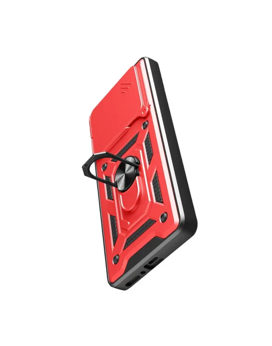 Xiaomi Redmi Note 14 4g Pars Lens Yüzüklü Silikon - Kırmızı