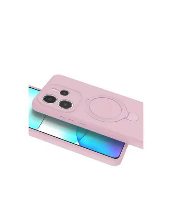 Xiaomi Redmi Note 14 4g Regal Magsafe Standlı Kapak - Açık Pembe