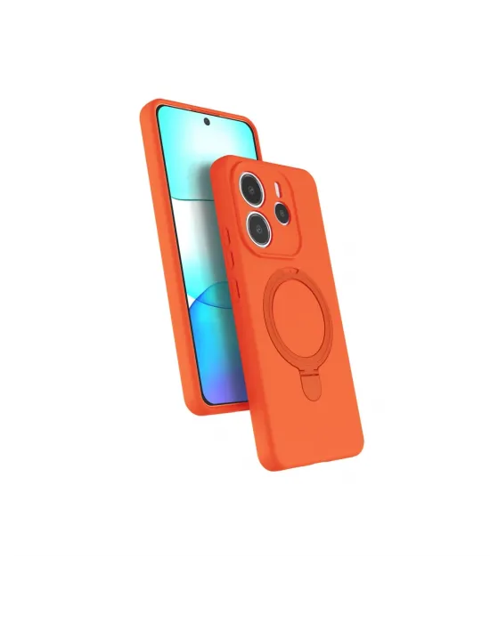 Xiaomi Redmi Note 14 4g Regal Magsafe Standlı Kapak - Turuncu