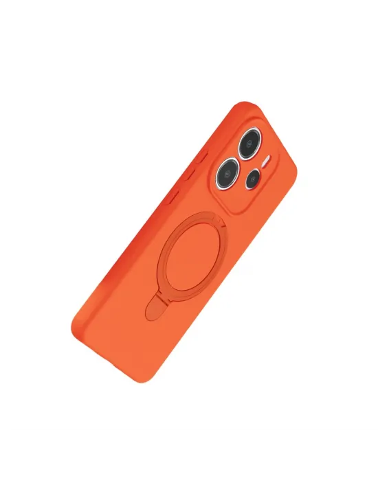 Xiaomi Redmi Note 14 4g Regal Magsafe Standlı Kapak - Turuncu