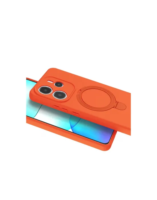 Xiaomi Redmi Note 14 4g Regal Magsafe Standlı Kapak - Turuncu