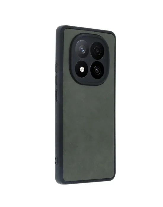 Xiaomi Redmi Note 14 Pro 4g Kılıf Aras Deri Kapak - Koyu Yeşil