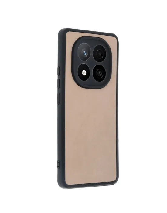 Xiaomi Redmi Note 14 Pro 4g Kılıf Aras Deri Kapak - Pudra