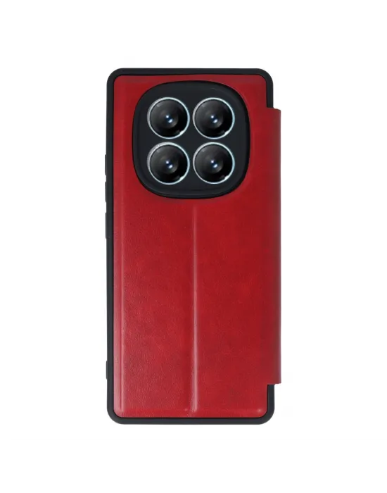 Xiaomi Redmi Note 14 Pro 4g Kılıf Flip Cover - Kırmızı