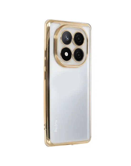 Xiaomi Redmi Note 14 Pro 4g Kılıf Razer Lensli Silikon - Gold
