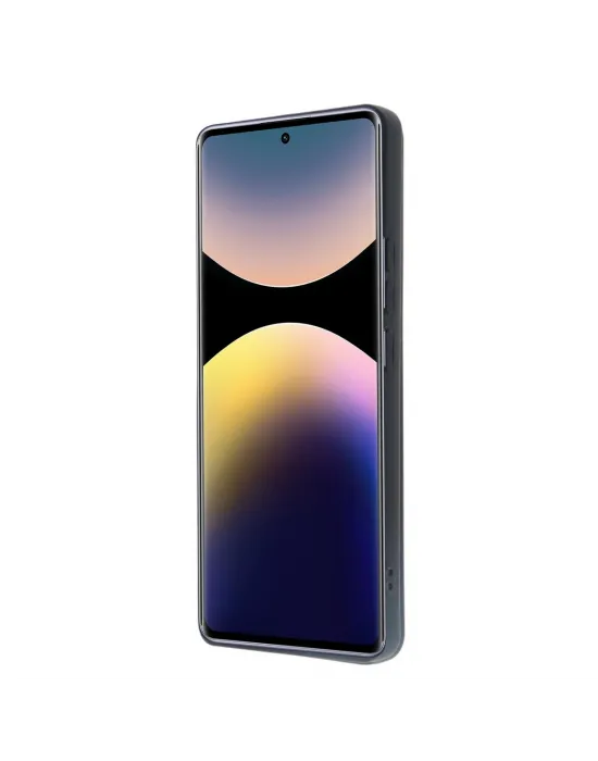 Xiaomi Redmi Note 14 Pro 4g Kılıf Sara Kartvizitli Deri Kılıf - Siyah