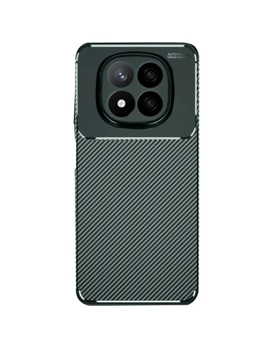 Xiaomi Redmi Note 14 Pro 5g Kılıf Auto Focus Karbon Kapak - Koyu Yeşil