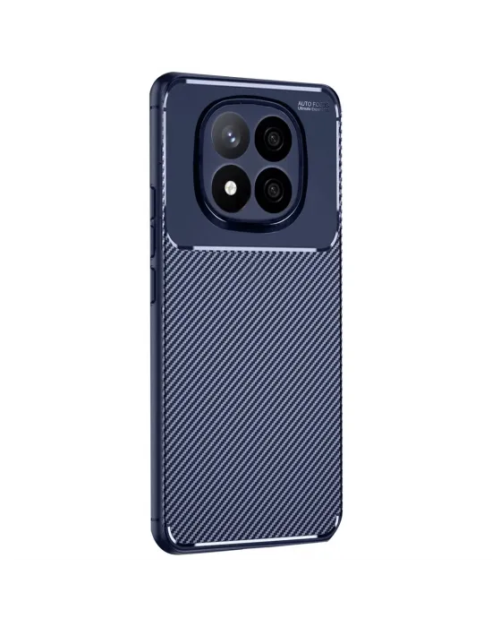Xiaomi Redmi Note 14 Pro 5g Kılıf Auto Focus Karbon Kapak - Lacivert