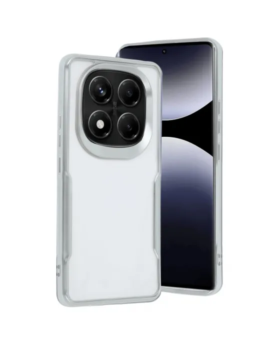 Xiaomi Redmi Note 14 Pro 5g Kılıf Boyi Silikon Kapak - Gümüş