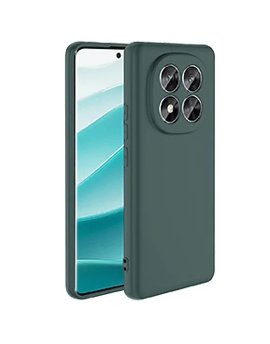 Xiaomi Redmi Note 14 Pro 5g Kılıf First Silikon - Koyu Yeşil