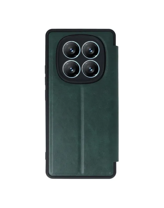 Xiaomi Redmi Note 14 Pro 5g Kılıf Flip Cover - Koyu Yeşil