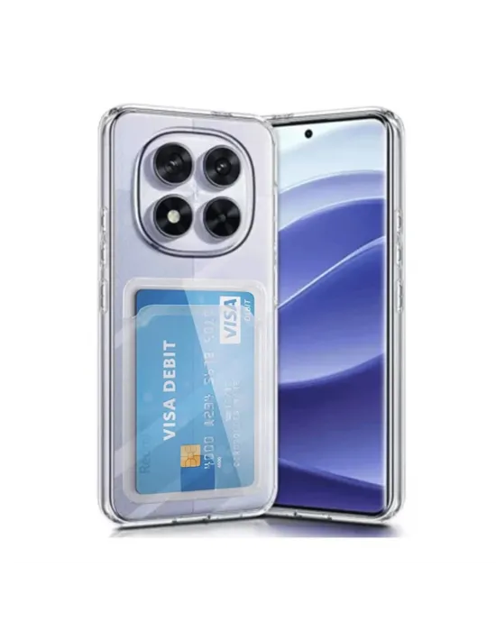 Xiaomi Redmi Note 14 Pro 5g Kılıf Kart Şeffaf Silikon - Şeffaf