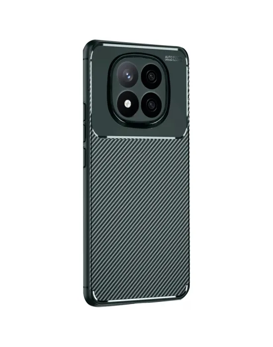 Xiaomi Redmi Note 14 Pro Plus Kılıf Auto Focus Karbon Kapak - Koyu Yeşil