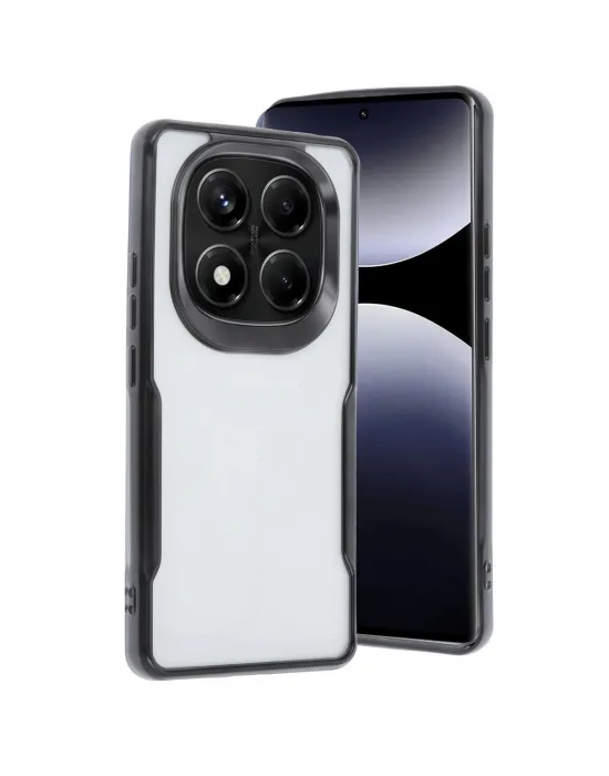Xiaomi Redmi Note 14 Pro Plus Kılıf Boyi Silikon Kapak - Siyah