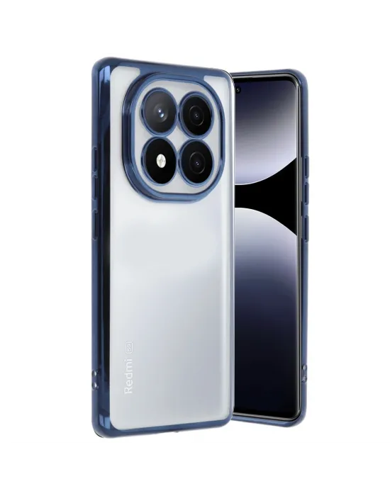 Xiaomi Redmi Note 14 Pro Plus Kılıf Razer Lensli Silikon - Lacivert