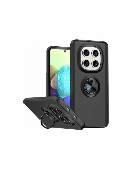 Xiaomi Redmi Note 15 4g Montreal Yüzüklü Silikon Kapak - Siyah