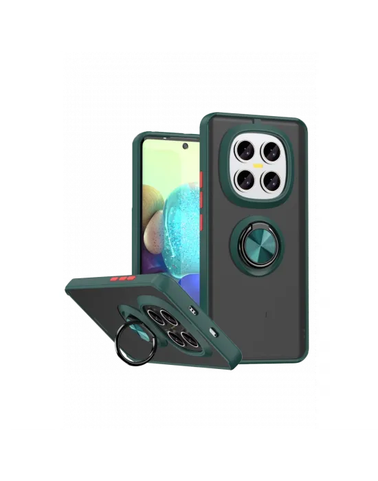 Xiaomi Redmi Note 15 4g Montreal Yüzüklü Silikon Kapak - Yeşil