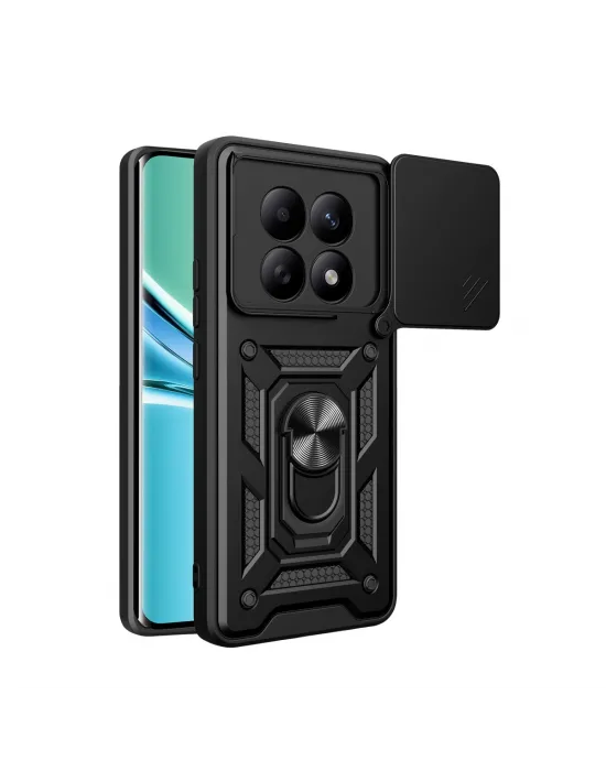 Xiaomi Redmi Note 15 4g Pars Lens Yüzüklü Silikon - Siyah