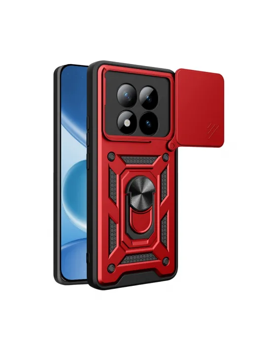 Xiaomi Redmi Note 15 Pro 5g Pars Lens Yüzüklü Silikon - Kırmızı