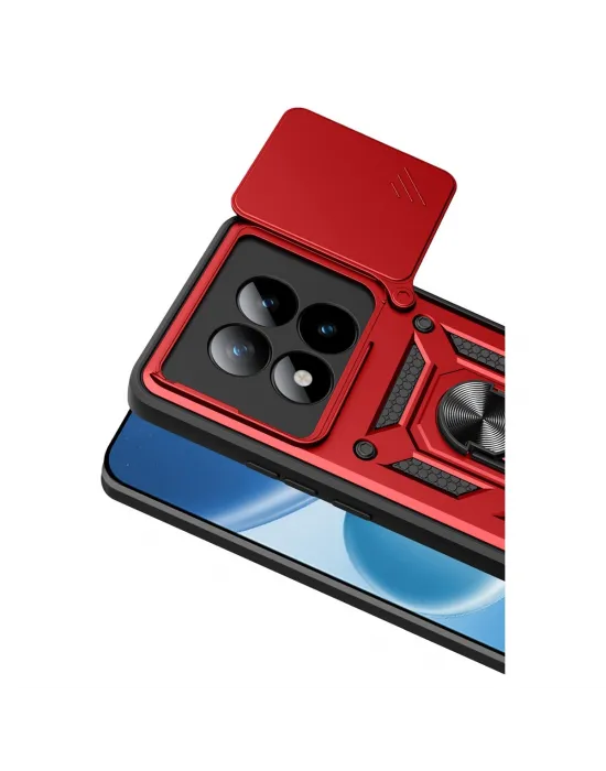 Xiaomi Redmi Note 15 Pro 5g Pars Lens Yüzüklü Silikon - Kırmızı
